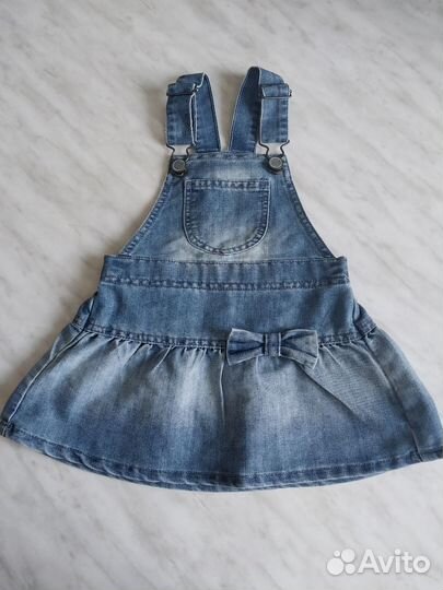 Джинсовый сарафан для девочки