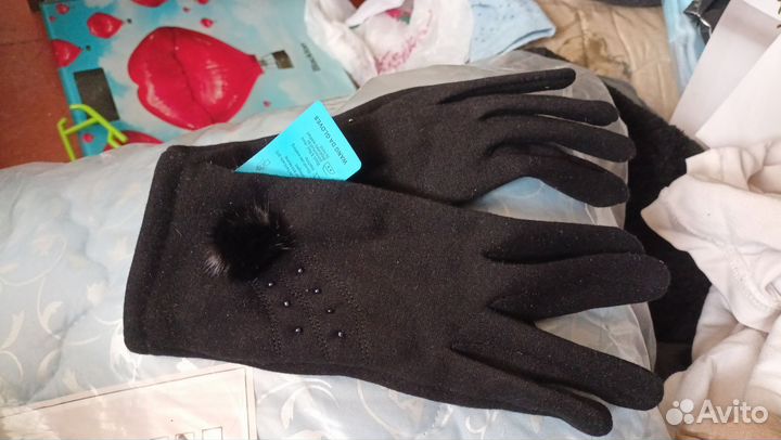 Перчатки зимние женские