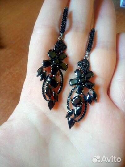 Серьги серебро