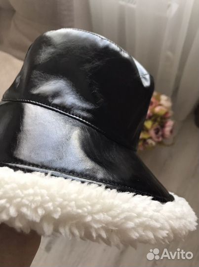 Эконика Шляпа панама лаковая зимняя новая