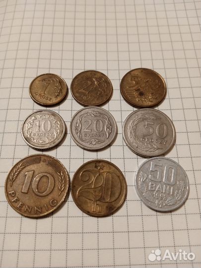 Злотые, пфеннинг, геллер, бани