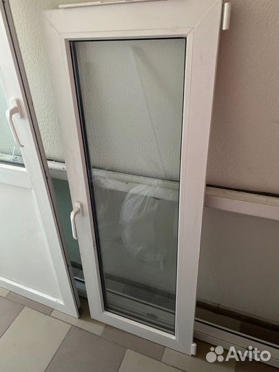 Дверь металлопластиковая балконная бу