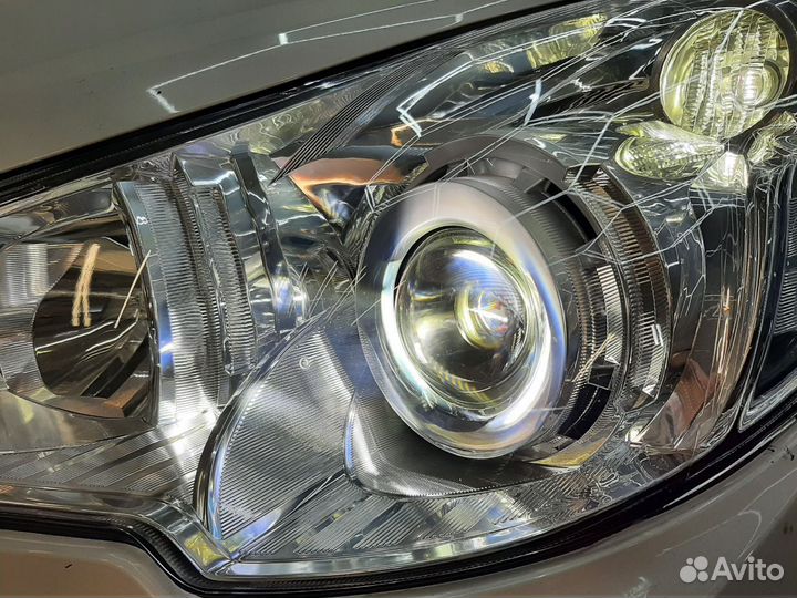 Bi-Led линзы на Subaru Outback