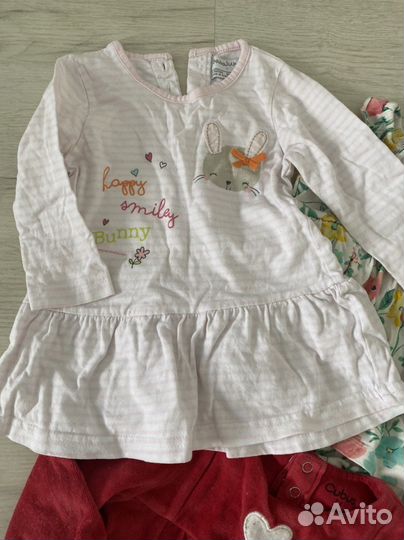 Вещи пакетом для девочки 74-80 см