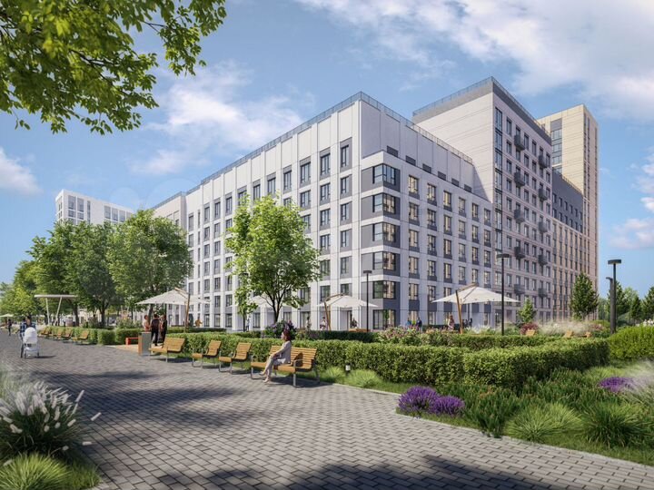 2-к. квартира, 51,6 м², 2/16 эт.