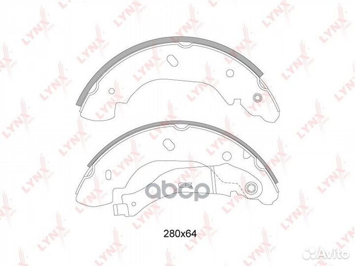 Колодки торм.задн.ford Transit 2.0D-2.4D 00-06