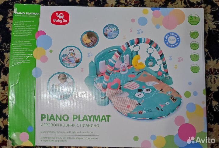 Развивающий коврик BabyGo с пианино