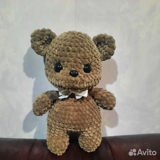 Вязаные игрушки мишка