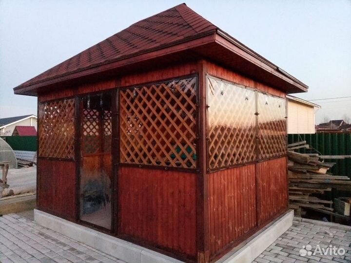 Мягкие окна для беседки