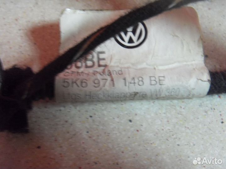 Проводка двери багажника Volkswagen Golf VI Гольф