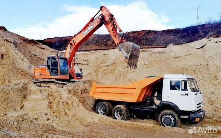 Песок карьерный