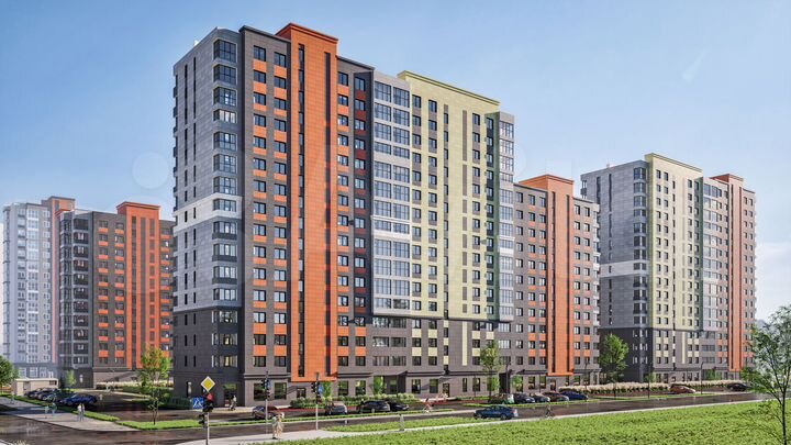 2-к. квартира, 43,4 м², 9/16 эт.