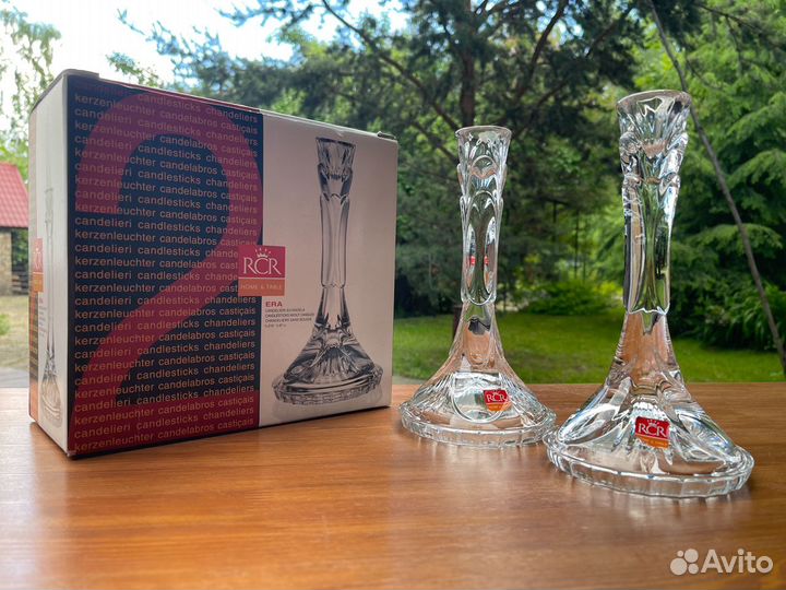 Подсвечники. эко-хрусталь. RCR. Италия