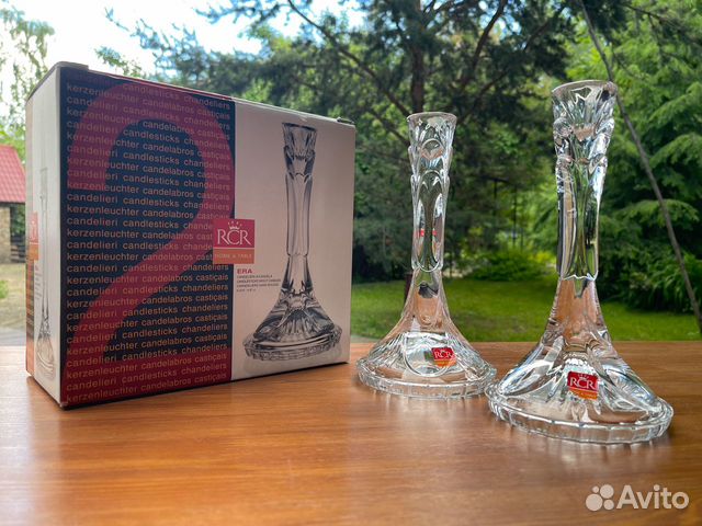 Подсвечники. эко-хрусталь. RCR. Италия