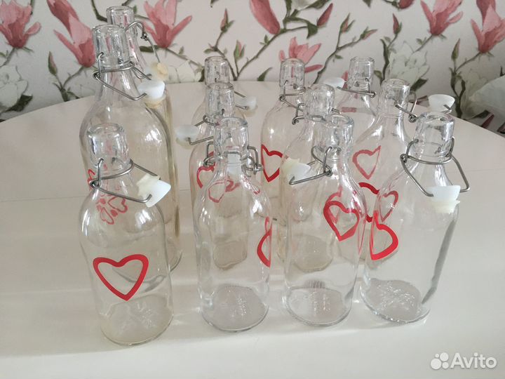 Бутылки IKEA с пробковым механизмом 500мл/1л