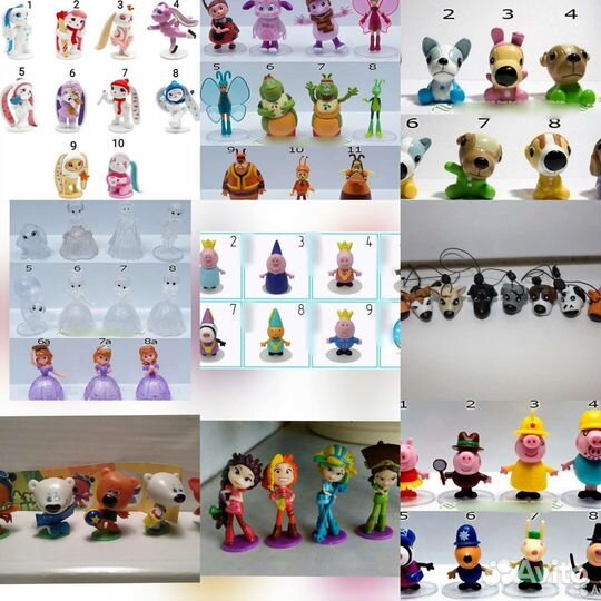 Зайчики Piglette, Лунтик, София, Свинка Пеппа и др