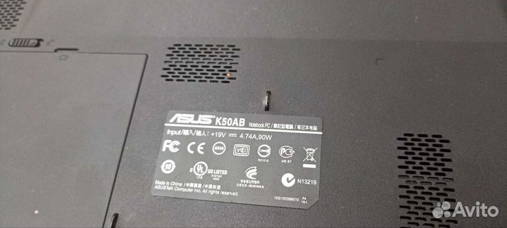 Ноутбук asus k50 AB б/у