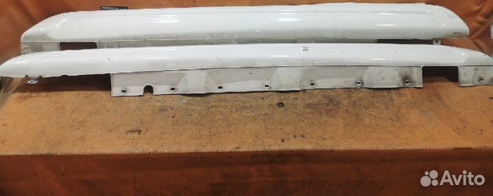 Пороги белые bmw x3 e83