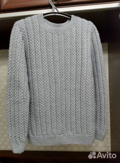 Джемпер вязаный ручной работы женский 48