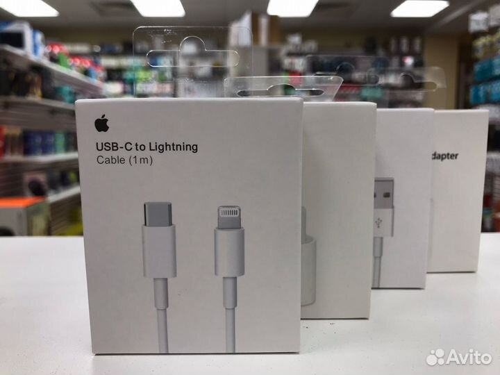 Зарядный блок iPhone + lighting