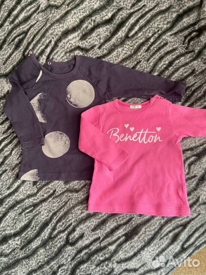 Летняя Одежда для девочки, пакетом р.68 3-6 мес