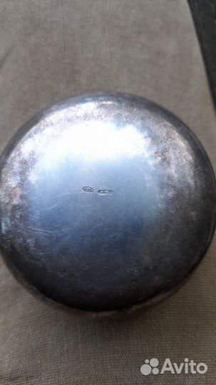 Пудренница СССР серебренная