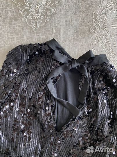 Платье zara с паетками
