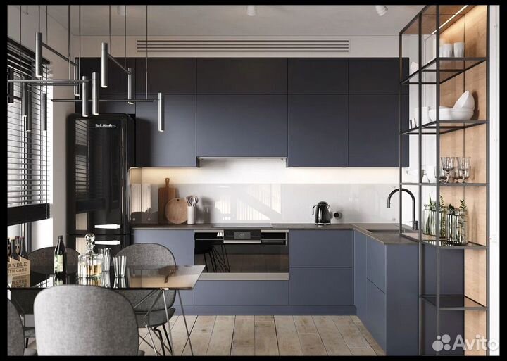 Угловая кухня в дом