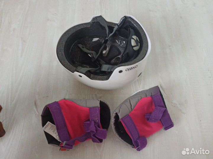 Шлем и защита на колени