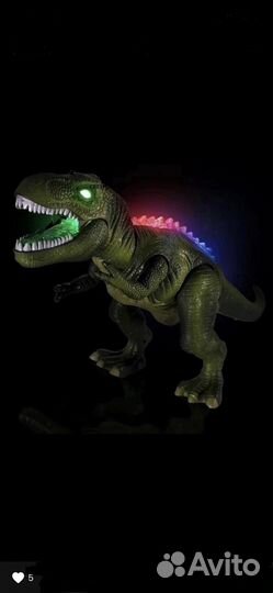 Динозавр на радиоуправлении светящийся/ большой