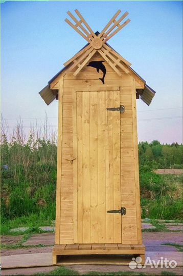 Дачный туалет деревянный Я090