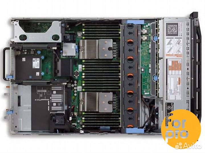 Сервер dell R720 8SFF 2xE5-2650L 160GB, H710