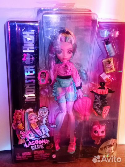 Кукла монстр хай Лагуна Блю базовая g3