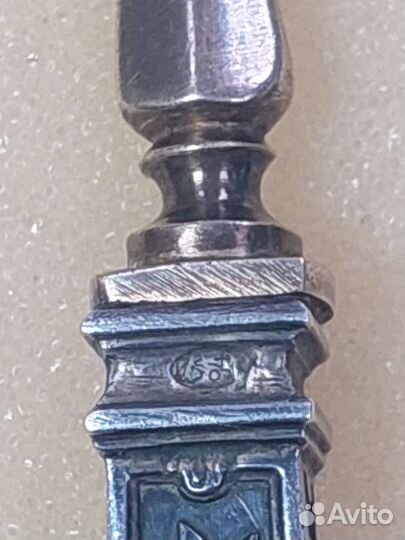 Старинная лопатка для торта серебро 84