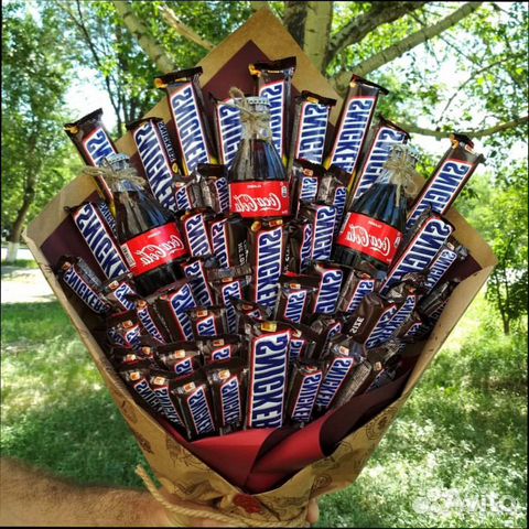 Сладкие букеты, букет из конфет, доставка