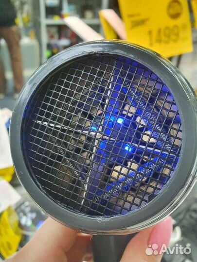 Фен для волос с подсветкой черный,белый