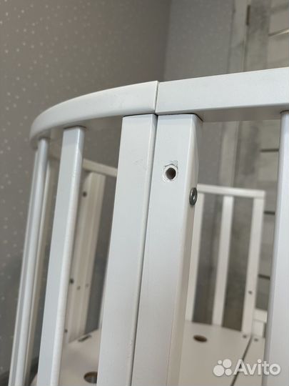 Детская кровать трансформер круглая