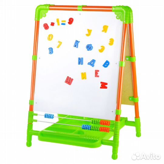 Мольберт 2х-сторонний Растущий +маниты (1-7+лет)