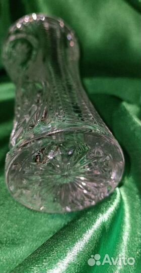 Ваза для цветов хустальная миниатюрная СССР (1970)