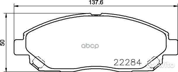 Колодки тормозные дисковые перед NP3055 NP3