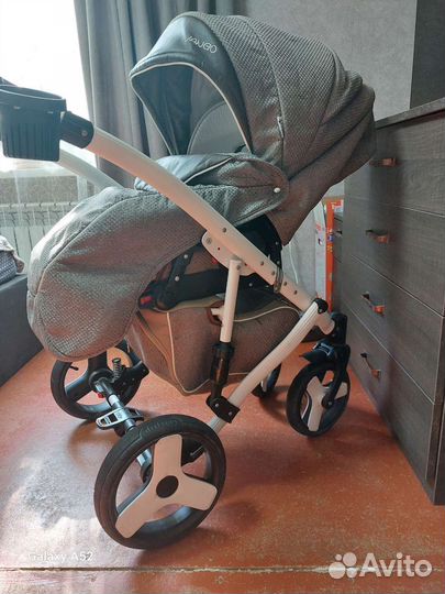 Коляска 2 в 1 эко кожа