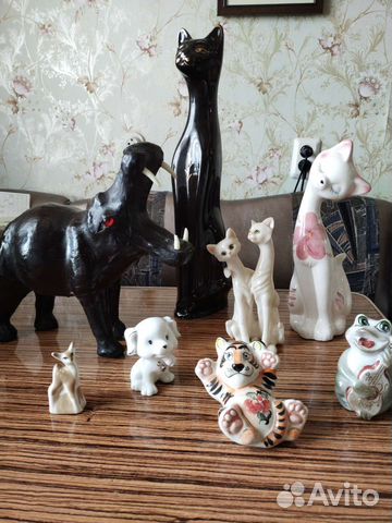 Статуэтки-фарфор, кожа, полистоун
