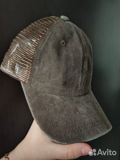 Бейсболка однотонная с сеткой и без