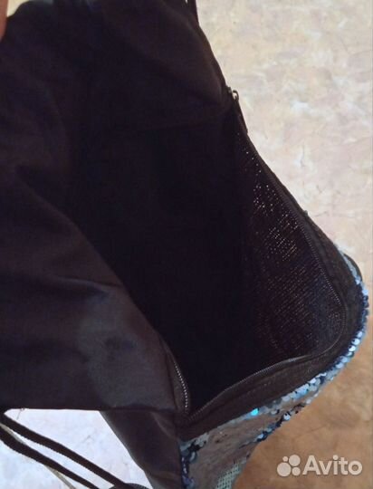 Мешок для обуви с пайетками