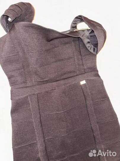 Бандажное платье 42 черное