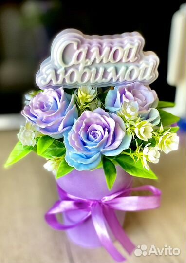 Букет из мыла / мыльных цветов / из роз