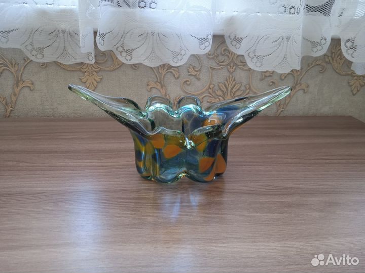 Вазочки ручной работы (гутное стекло). СССР