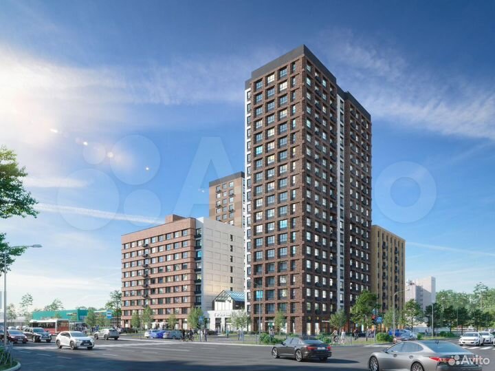 2-к. квартира, 41,4 м², 8/19 эт.