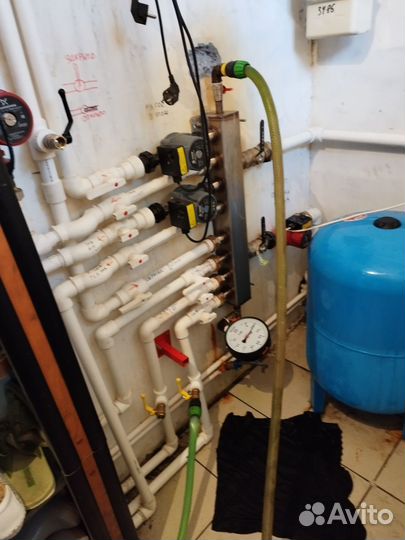 Промывка, опрессовка систем отопления