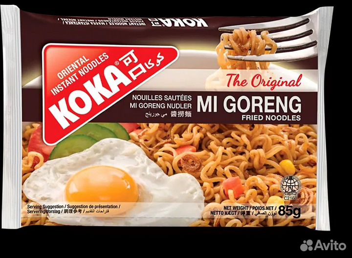 Лапша кока со вкусом жареной лапши Ми Горенг